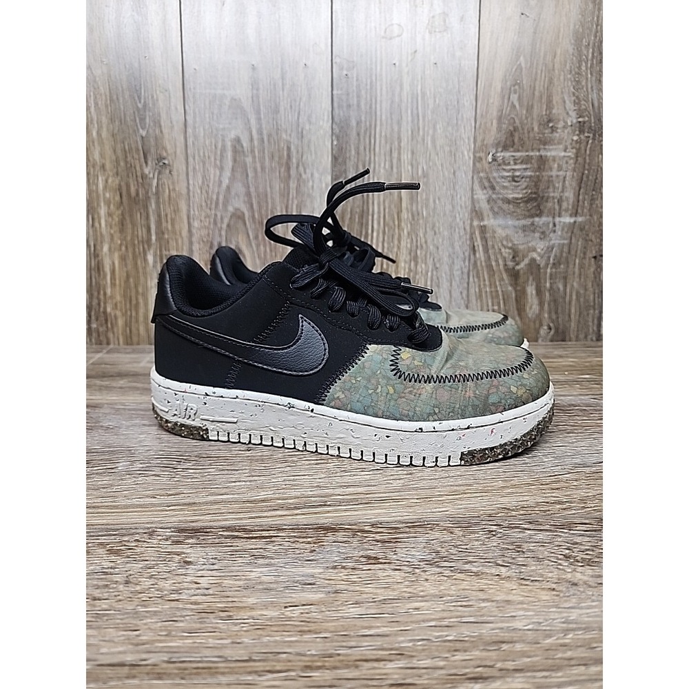 Women's Nike Air Force 1 Shoe Size 7.5‎ Crater Black Photon Dust Low Top 2020